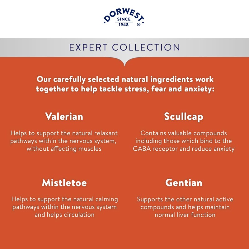 DORWEST HERBS Scullcap & Valerian Calming Tablets for Dogs and