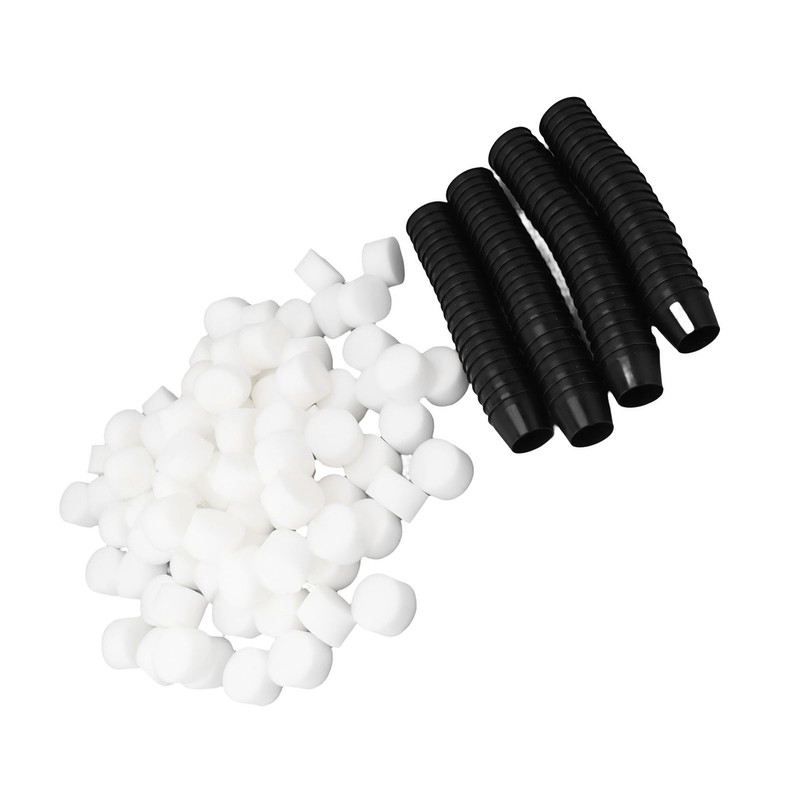 100PCS Net Cups with 100PCS Sponges Plastic Breathable Bottomless Garden