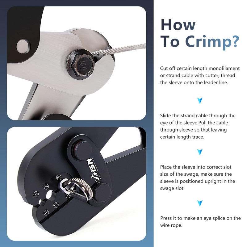 Zhushan Wire Rope Crimper Tool Kit - Wire Rope Crimper
