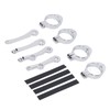 Motorcycle Headlight Mounting Bracket 39 to 41mm Bright Silver Surface