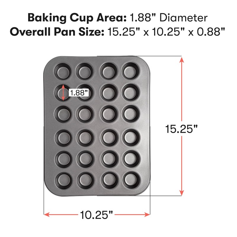 Cooking Light Mini Muffin Pan Carbon Steel Quick Release Coating,