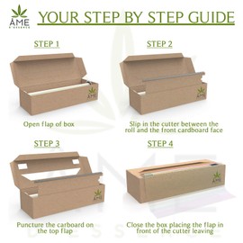 AME D'ESSENCE (18" W x 2,000 Feet) SealWrap Cling Classic ZipSafe Plastic Wrap w/Cutter Box PVC Clear Food Safe 457mm x 610m