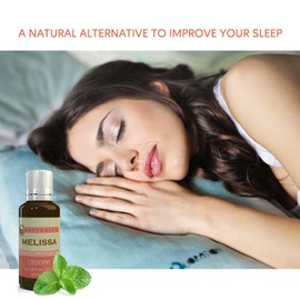 L’EUDINE Melissa Essential Oil – 1fl oz Therapeutic-Grade Lemon Balm Essential Oil – All-Natural Pure Lemon Balm Extract – Melissa Oil Essence for Aromatherapy, Stress-Relief, Muscle Discomfort