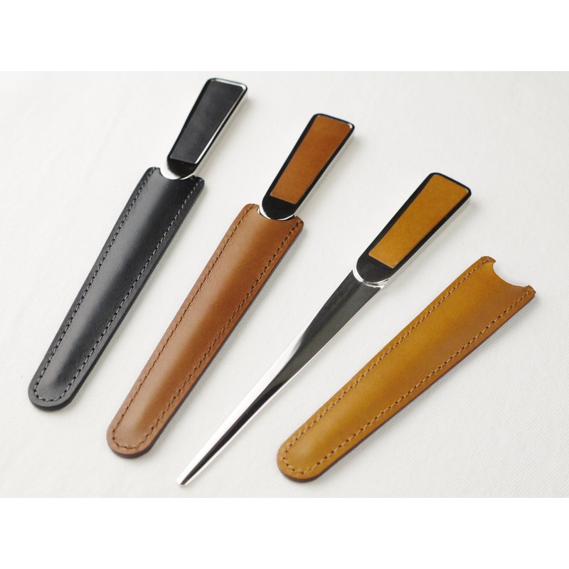 Slip-on Letter Opener with Case Wine Rio Leather IOL-2403