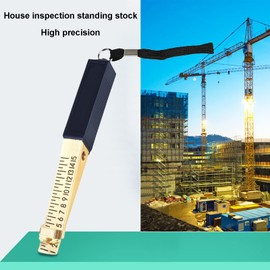 Jetisva Jetisva 2 Pcs Fire Door Gap Gauge, Wedge-Shaped Vernier Feeler Gauge 1-15mm Dual Marked Metric Gap Gauge for House Engineering Inspection Flatness Measuring Tool Ruler 150*15*17mm (Precision:0.5mm)