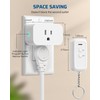 DEWENWILS Indoor Remote Control Outlet, Wireless Remote Light Switch, No