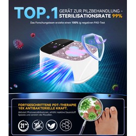 LOZLTX 2025 Nagelpil Lasegerät 【Industrie Nr. 1 Laser】【21-Tage schnell wirkende】365nm Infrarot-Licht 405nm Blau,Wiederherstellung gesunder Nägel & neues Nagelpilz Laser Gerät