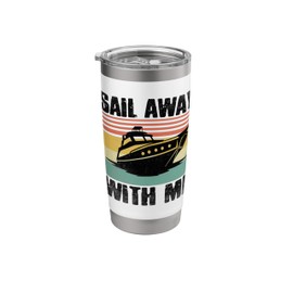 Sail Away With Me Paddle Boat Stainless Steel Insulated Tumbler