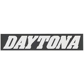 Daytona Motorcycle Sticker Brand Logo Daytona Square 5.9 x 1.2 inches (150 x 30 mm) Black/Silver Letters 21276