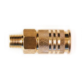Primefit UC1414MB 1/4-Inch Universal Brass Coupler with 1/4-Inch Male NPT