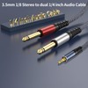 TAISUSAN 1/8 Stereo to Dual 1/4 Mono Cable 6ft, 3.5mm