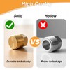 1/2 Inch NPT Boat Drain Plugs, 2 Pack Solid Brass