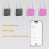 Battery Free Smart Padlock,Keyless Smart Lock, Electronic Lock,Smart Outdoor Lock,