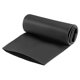 sourcing map Heat Shrink Tubing, 90mm Dia 147mm Flat Width 2:1 Shrinkable Tube Wraps Electric Insulation Wire Bundling 1m - Black