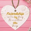 Friendship Heart Plaque – “Friendship Isn’t a Big Thing, It’s