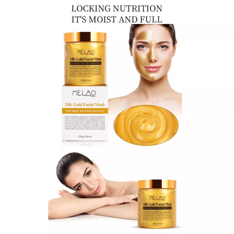 MELAO 24k Gold Facial Mask . Anti-Aging Anti-Toxin Anti-Acne HomeSelf