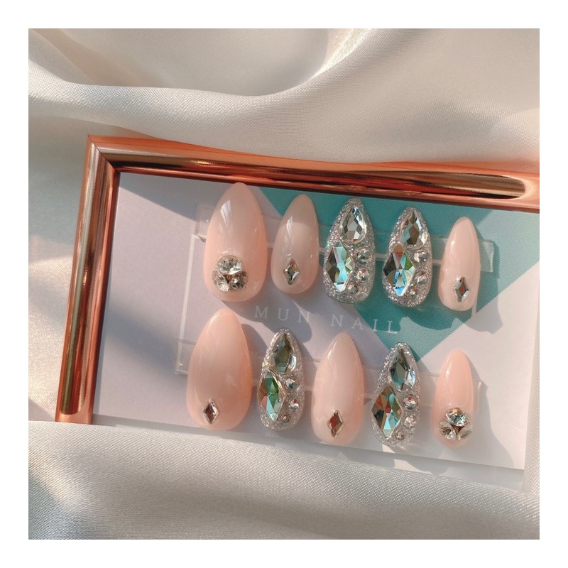 MunNail Bling Bling - Long Oval / MunNail 블링블링 -