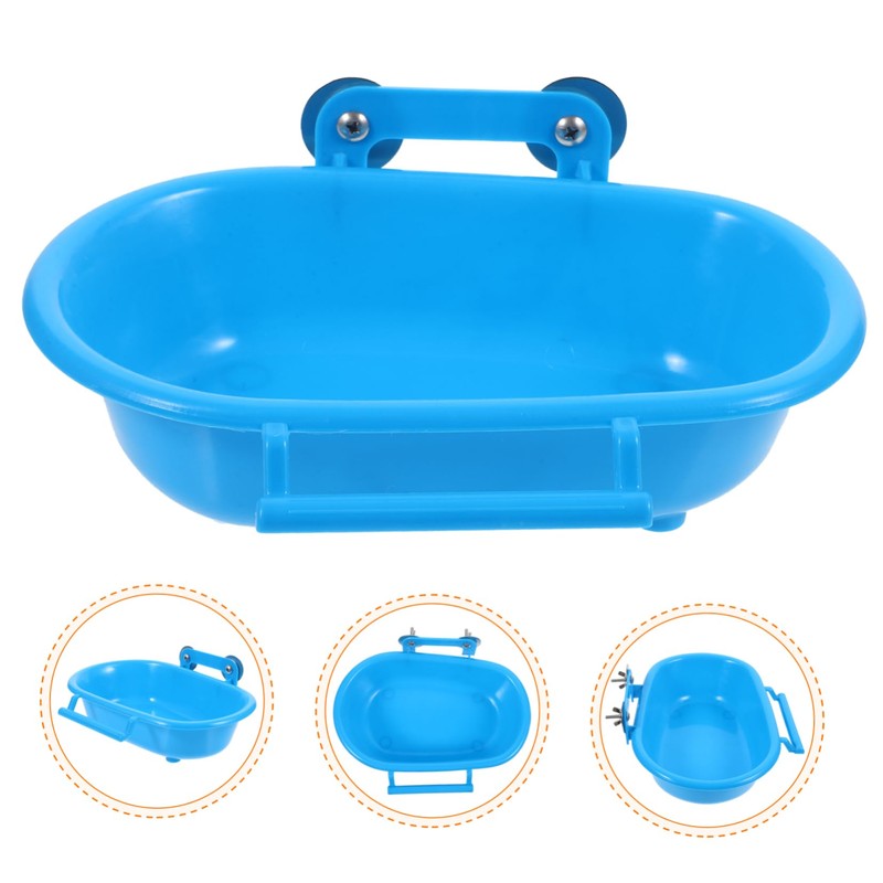 Hohopeti Parakeet Bathing Tub Durable Hanging Bird Bathtub Accessory for