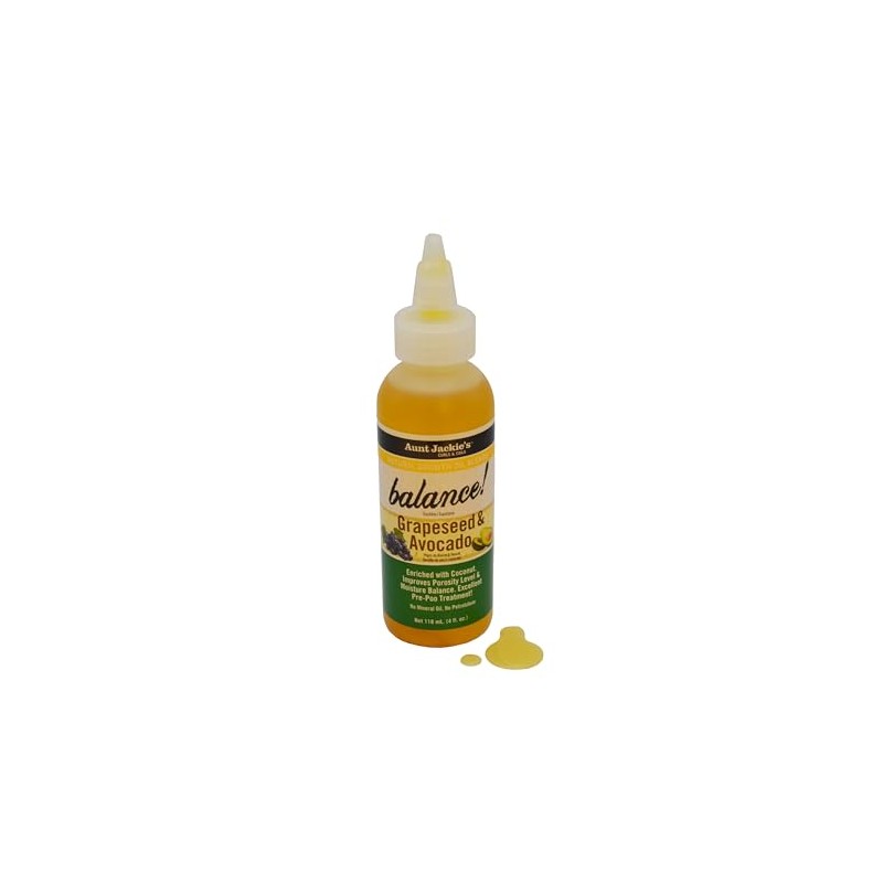 Aunt Jackie's Balance Grapeseed & Avocado Oil - 4 oz