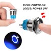 GUNGY Push Button Switch 12V-24V 3A Pressure Switch Waterproof 19