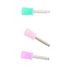 100Pcs Rubber Steel Dental Polishing Cup Mixed Color Polisher with
