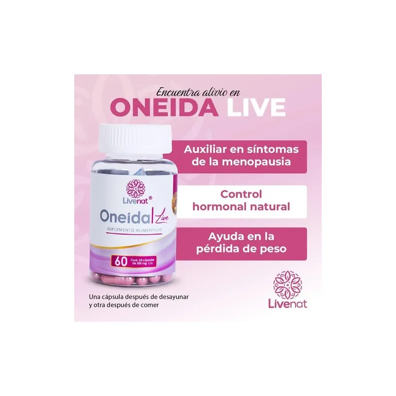 Oneida Live Ligenat Deluxe Control Hormonal Y Peso