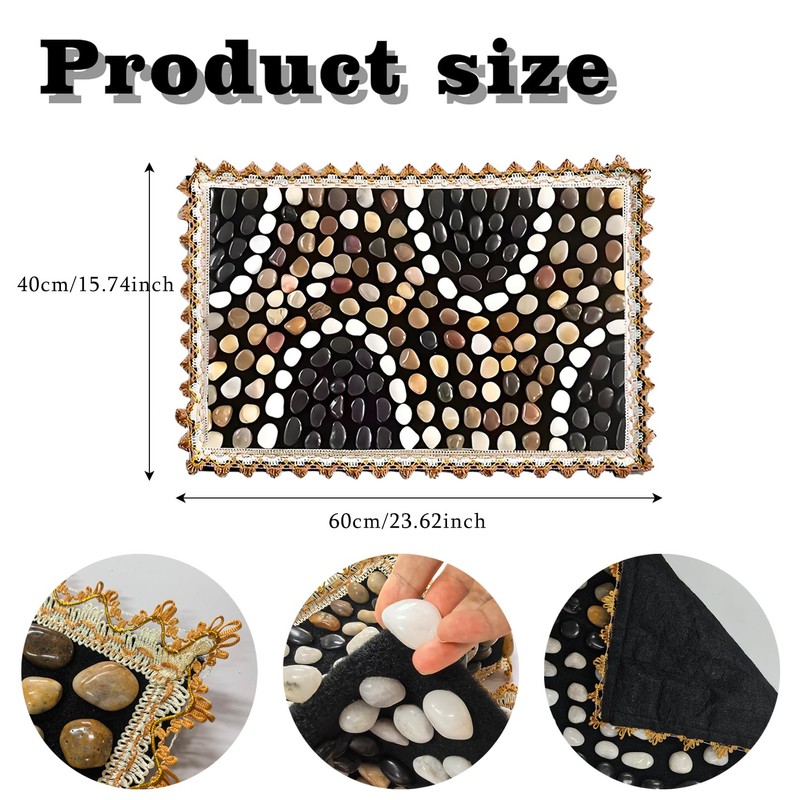 Acupressure Mat for Feet, Reflexology Foot Massager Pad with Pebbles