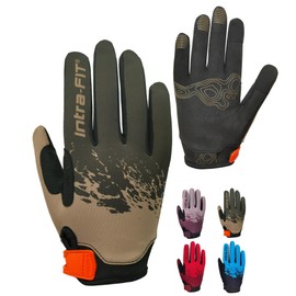 Intra-FIT Cycling Gloves for Men Women, Bike Riding Gloves Biking Gloves, Touch Screen, Breathable and Lightweight Road Racing Bicycle Gloves for Outdoor Sports (Green, Large)