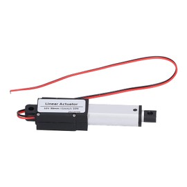 30mm Linear Actuator 12V DC Mini Electric Linear Actuator Noise Cancelling Short Circuit Waterproof (Stroke 30mm-15mm/s-50N), Linear Actuator and Push Rod