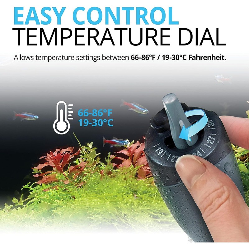Fluval M 100-Watt Submersible Aquarium Heater – Compact, High-Performance, Reliable