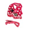 Dog Harness Leash Adjustable Escape Proof Breathable Safe Dots Design
