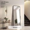 Sparklelf LED Wall Sconce Black Modern Remote Wall Light Fixtures