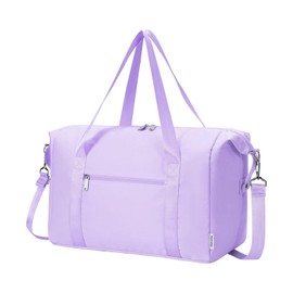 Narwey for Ryanair Cabin Bag 40x20x25 Underseat Ryan Air Foldable Travel Duffel Hospital Bag Carry on Hand Luggage Holdall Tote Weekend Overnight Bag for Women and Men 20L (Purple)