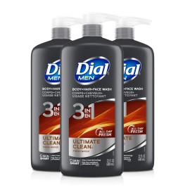 3in1 Body, Hair and Face Wash, Ultimate Clean, 69 fl oz (3-23 fl oz Bottles)