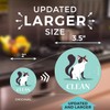 Large Dishwasher Magnet Clean Dirty Sign - Funny Emoji Magnets