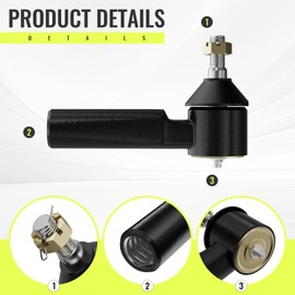 Panglong EZGO Steering Back Outer Ball Joint Fits 2001 1/2 UP EZGO TXT Gas and Electric Golf Carts, OEM #70695-G01