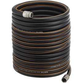 Giraffe Tools Garden Hose 100ft x 5/8", Custom Length, Heavy Duty, No Kink, Flexible, Rubber Garden Hose, Leakproof Water Hose with Male to Female Fittings, 600 Burst PSI