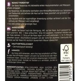 Balea Noses Trips With Activated Carbon, 3 Strips (1 Pack) (1 Pack)