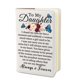 PLITI To My Daughter Inspirational Journal Notebook From Mom Dad Daughter Graduation Gift Proud Of Daughter Gift (To My Daughter closed JNCA)
