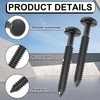 Blulu 60 Pcs 3 Inch Vinyl Shutter Fastener Window Panel