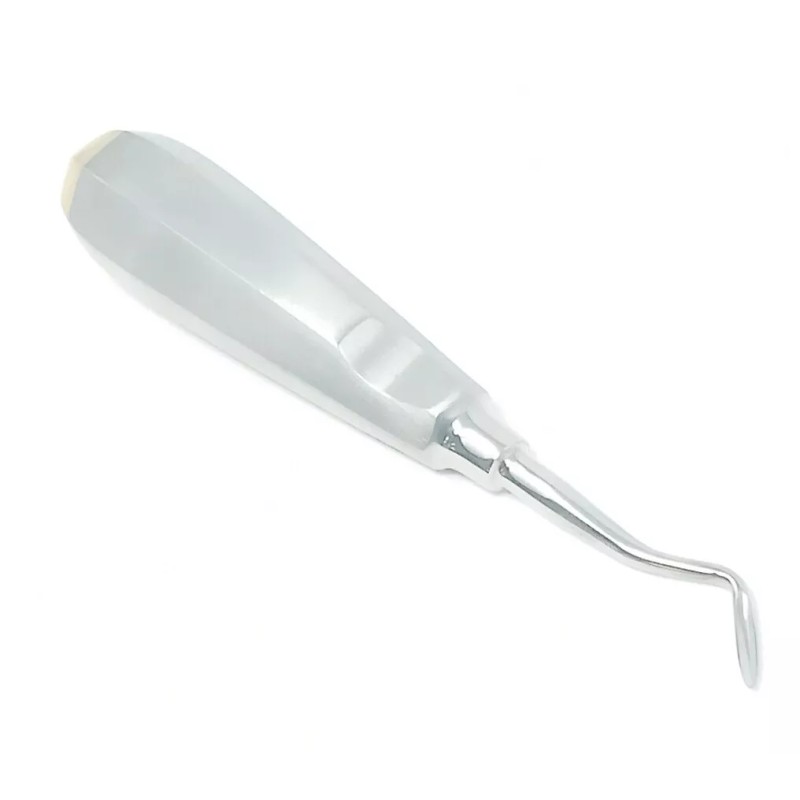 Unbranded Oral Dental Root Elevator Flohr Left With Gold Handles