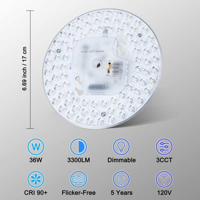 BeVisible N Glow 1 Pack 6.69'' Retrofit Light Kit for