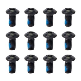 Bicycle Brake Discs Screw, Steel Bicycle Disc Brake Screws, Bicycle Rotor Screws, Bottom Bracket Crank Bolts, Disc Brake Rotor Screws, Crank Screw Bicycle M5 Hexagon, Black