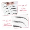 Gatuida 2Pcs Imitation Eyebrow Transfer Stickers Hair Like Temporary Eyebrows