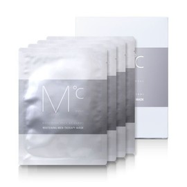 MDoC [Mdoc] Whitening Men Therapy Mask Pack of 4 (GIFT) Pouches of 3, Random / [엠도씨] 화이트닝 맨테라피 마스크 팩 4매 (GIFT)파우치3매 랜덤