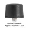 5Pcs Rubber Hammer Head Black Hammer Striking Head Tips Non