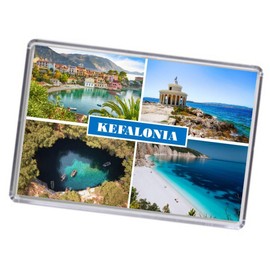 Kefalonia Greece Souvenir Acrylic Fridge Magnet (Standard: 70x45mm)