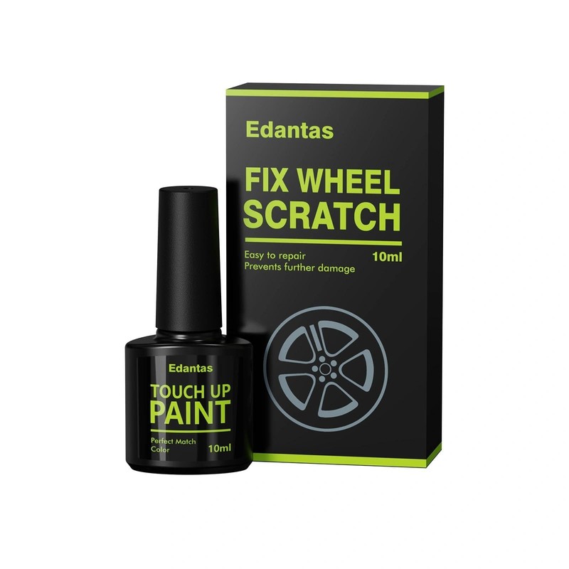 Edantas Silver Gray Rim Touch Up Paint, Wheel Touch Up