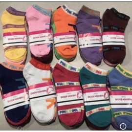 Unbranded VERT SOFT! 9 Pairs - 77 cents each! Womens Socks. VS Pink Inspired. Brand New!