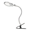 Clamp Magnifying Glass 2X and 6X Dual Lens Flexible Hose